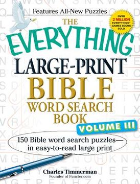 portada the everything large-print bible word search book, volume iii: 150 bible word search puzzles - in easy-to-read large print