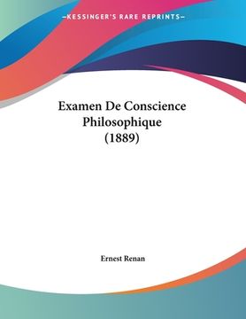 portada Examen De Conscience Philosophique (1889) (en Francés)