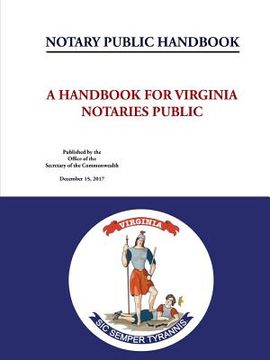 portada Notary Public Handbook - A Handbook for Virginia Notaries Public (en Inglés)