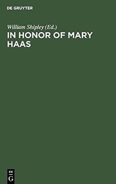 portada In Honor of Mary Haas (en Inglés)