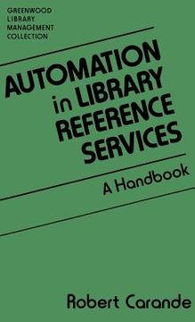 portada automation in library reference services: a handbook (en Inglés)