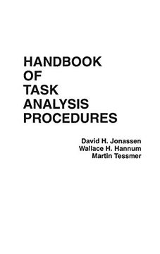 portada Handbook of Task Analysis Procedures (en Inglés)
