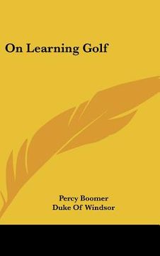 portada on learning golf (en Inglés)