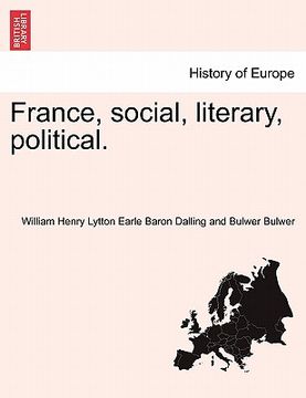 portada france, social, literary, political. (en Inglés)