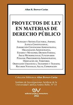 portada Proyectos de ley en Materias de Derecho Público (in Spanish)