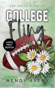 portada College Fling Large Print: A Football Sports Romance (en Inglés)