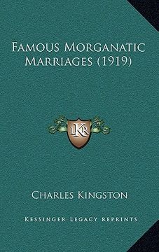 portada famous morganatic marriages (1919) (en Inglés)