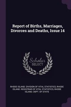 portada Report of Births, Marriages, Divorces and Deaths, Issue 14 (en Inglés)