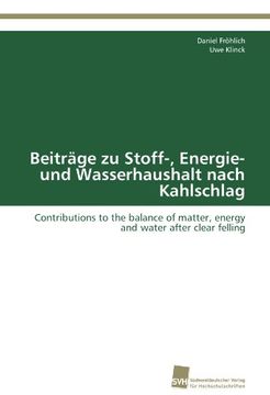 portada Beiträge zu Stoff-, Energie- und Wasserhaushalt nach Kahlschlag