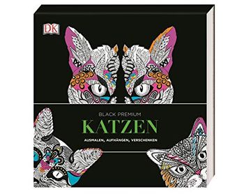 portada Black Premium. Katzen: Ausmalen, Aufhängen, Verschenken (in German)