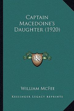 portada captain macedoine's daughter (1920) (en Inglés)