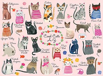 portada Cool Cats a-z 1000 Piece Puzzle (in English)