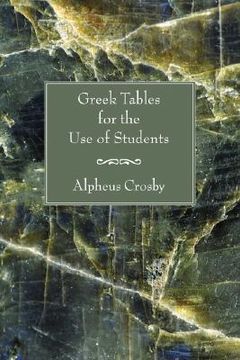 portada greek tables for the use of students (in English)