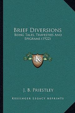 portada brief diversions: being tales, travesties and epigrams (1922) (en Inglés)