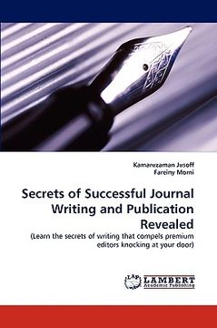 portada secrets of successful journal writing and publication revealed