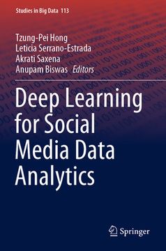 portada Deep Learning for Social Media Data Analytics (en Inglés)