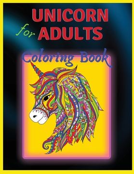 portada Unicorn Coloring Book: For Adults (in English)