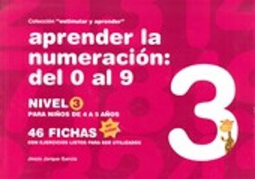 portada Aprender la Numeración: Del 0 al 9: Nivel 3: Para Niños 4 a 5 Años (in Spanish)
