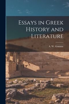 portada Essays in Greek History and Literature (in English)