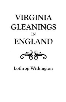 portada virginia gleanings in england (in English)