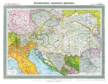 portada Hist. Karte: Österreichisch-Ungarische Monarchie, um 1908 (Gerollt) (en Alemán)