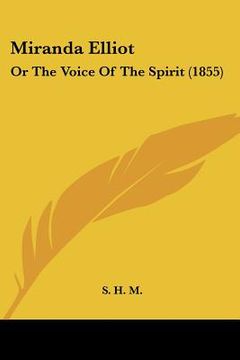portada miranda elliot: or the voice of the spirit (1855)