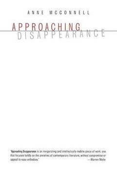 portada Approaching Disappearance (Scholarly) (en Inglés)