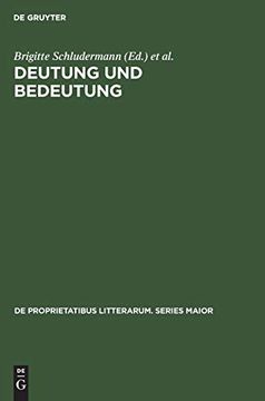portada Deutung und Bedeutung (in German)