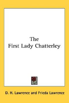 portada the first lady chatterley (in English)
