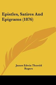 portada epistles, satires and epigrams (1876) (en Inglés)