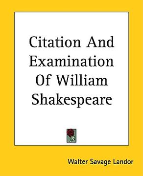 portada citation and examination of william shakespeare
