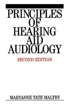 portada principles of hearing aid audiology (en Inglés)