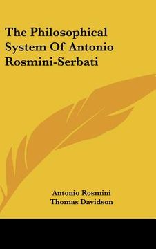 portada the philosophical system of antonio rosmini-serbati