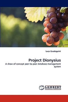 portada project dionysius (en Inglés)