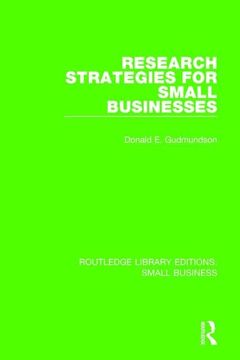 portada Research Strategies for Small Businesses (en Inglés)