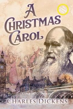 portada A Christmas Carol (Large Print, Annotated) (en Inglés)