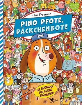 portada Pino Pfote, Päckchenbote - ein Suchbuch für Kleine Spürnasen 