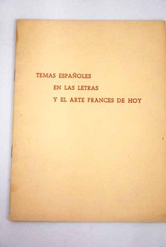 portada Temas españoles en las letras y en el arte francés de hoy