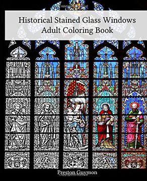 portada Historical Stained Glass Windows Adult Coloring Book