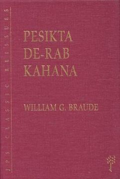 portada pesikta de-rab kahana (en Inglés)