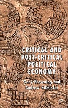 portada critical and post-critical political economy (en Inglés)