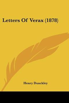portada letters of verax (1878) (in English)