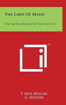 portada The Laws of Manu: The Sacred Books of the East V25 (in English)