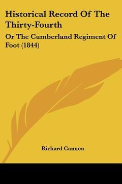 portada historical record of the thirty-fourth: or the cumberland regiment of foot (1844)