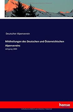 portada Mittheilungen des Deutschen und Österreichischen Alpenvereins