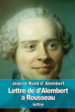 portada Lettre de d'Alembert à Rousseau (en Francés)