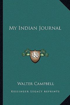 portada my indian journal (en Inglés)