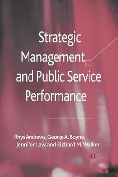 portada Strategic Management and Public Service Performance (en Inglés)