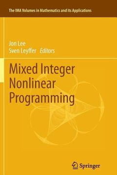 portada Mixed Integer Nonlinear Programming (en Inglés)
