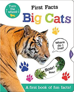portada First Facts big Cats (Move Turn Learn (Turn-The-Wheel Books)) (en Inglés)